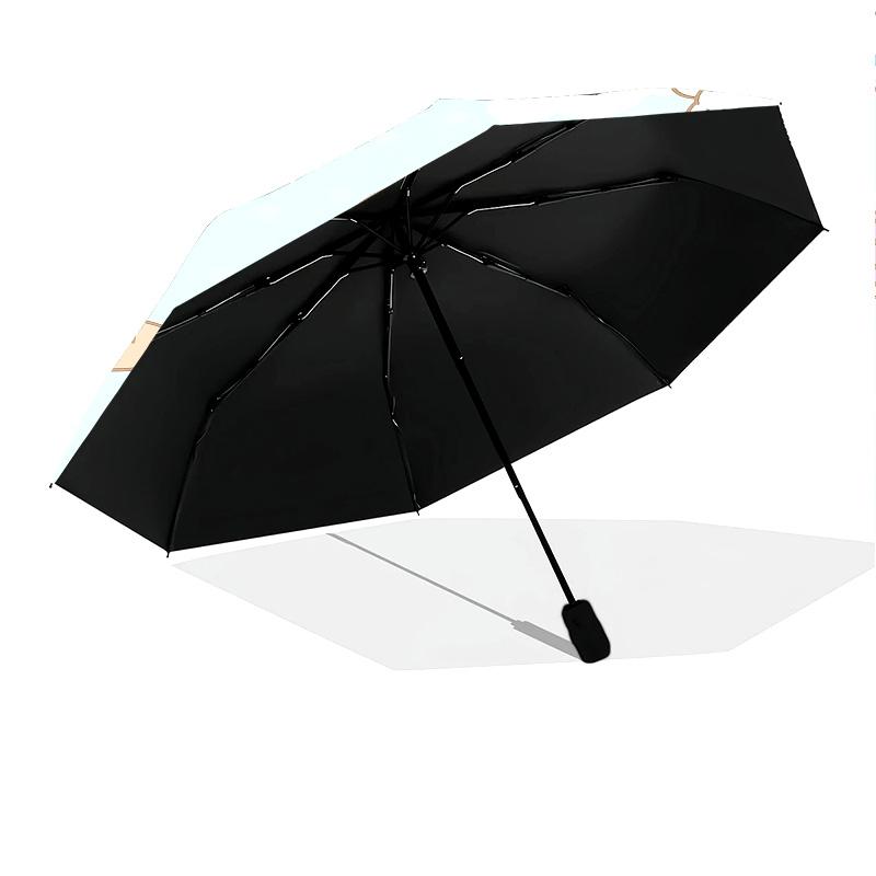 Cinnamoroll Pattern, Automatic Folding Umbrella, Portable and Foldable Design, 8 Ribs, a Christmas or Birthday Gift.
