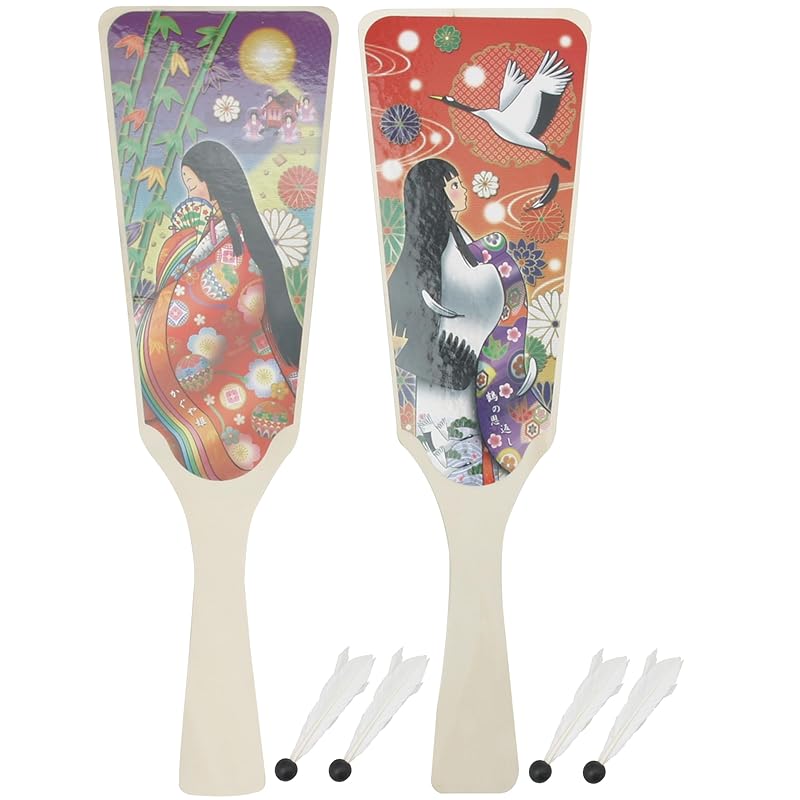 

Ikeda Kogyosha Story-themed Hagoita (Japanese paddle) [Hagoita/Hagoita/With shuttlecock] Includes 2 shuttlecocks (Princess Kaguya - The Crane s