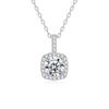 S925 Sterling Silver Moissanite Cross Pendant Clavicle Necklace for Women Luxury Sparkling Fine Jewelry Gift
