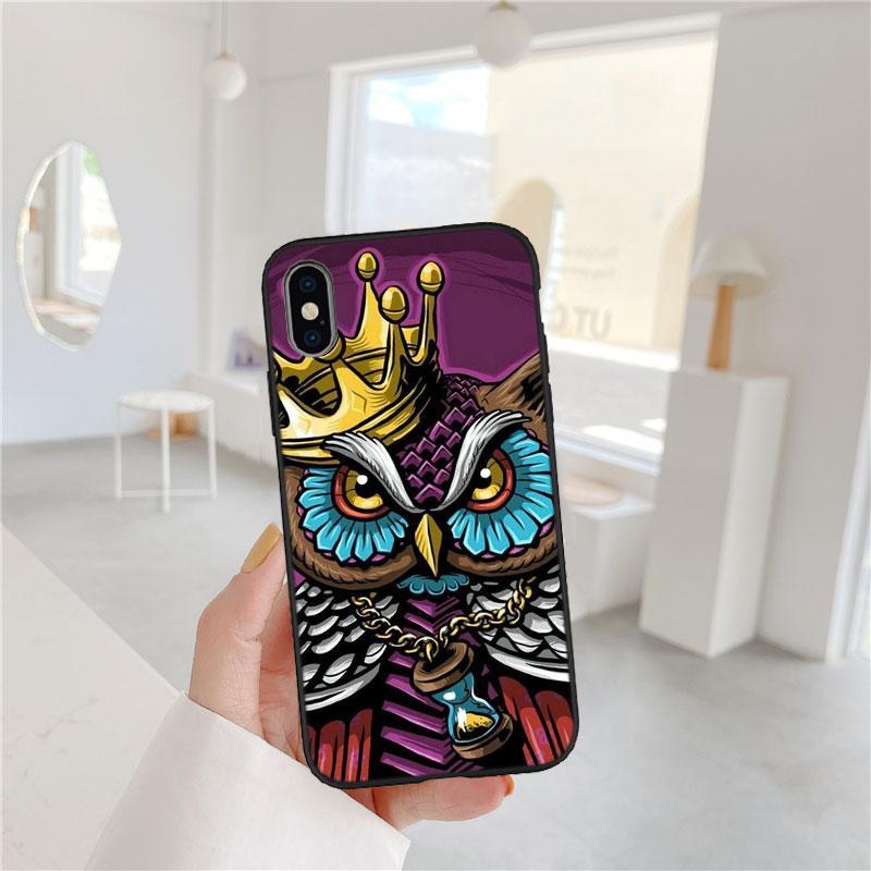 IX5 Cartoon Art Owl New Luxury Phone Case for Huawei P Smart S Z Y5P Y6P Y7A Y8P Y8S Y9A Y9S P10 P20 P30 Lite Pro
