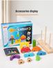 Montessori Shape Recognition Stacking Blocks - Educational Day & Night Wooden Toy for Kids