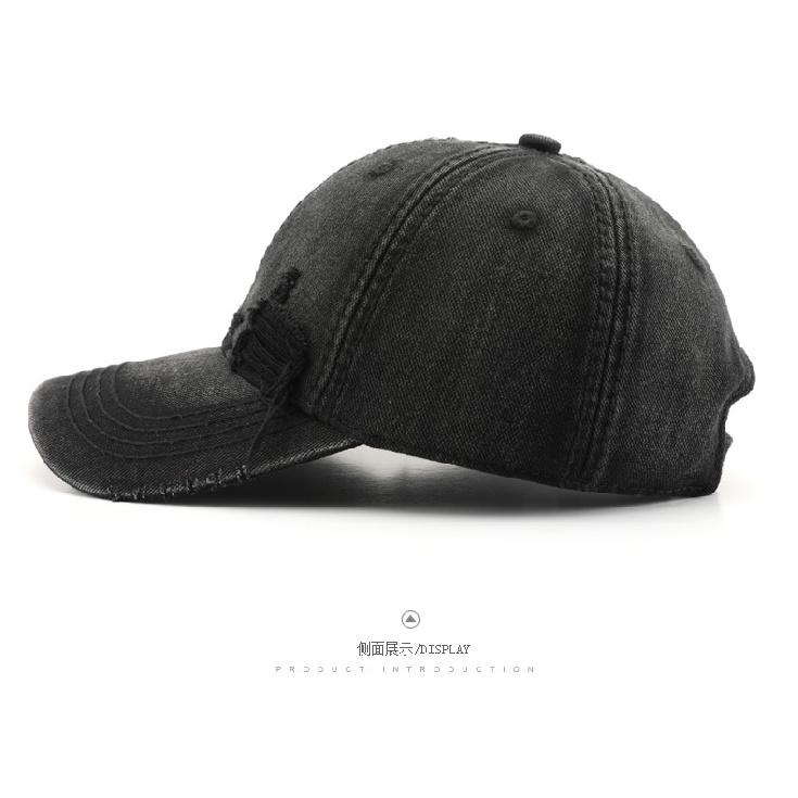 Women's washed plain baseball cap, suitable for outdoor activities, travel, and sun protection