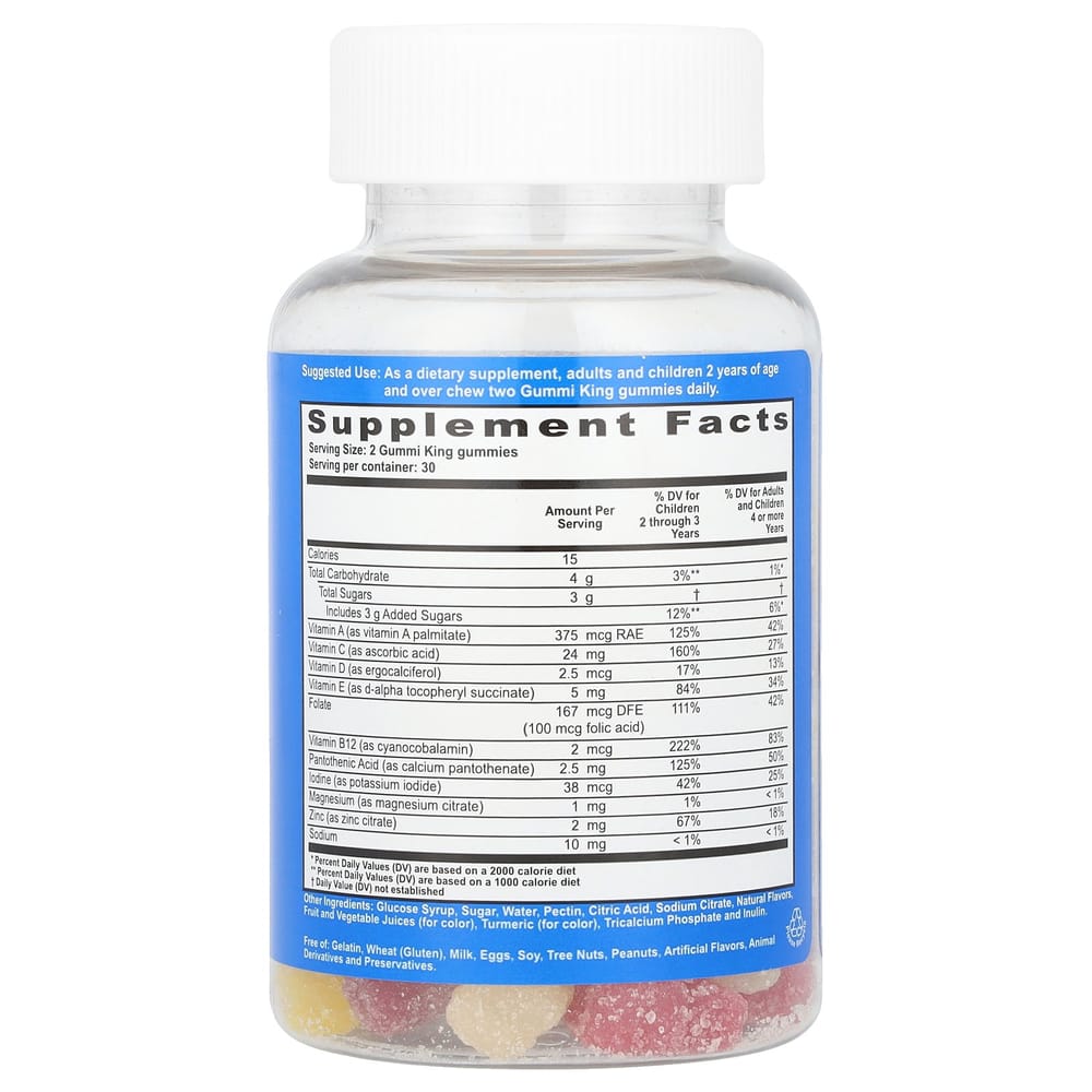 GummyKing Children's Multivitamin & Mineral Gummies, 60 Count