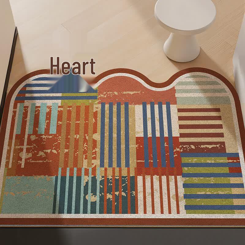 Color-Block Cuttable Entrance Doormat