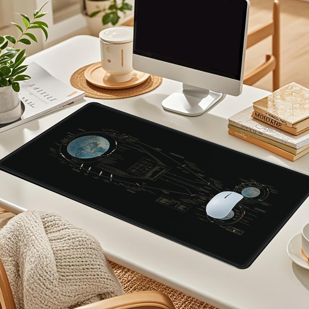 

Apollo 11 Flight Plan Vintage Mouse Pad Mouse Pad Desk Mouse Pad Cute HD Desk Pad Extended Gaming Keyboard Mats Large XXL Gamer 600x300x2mm