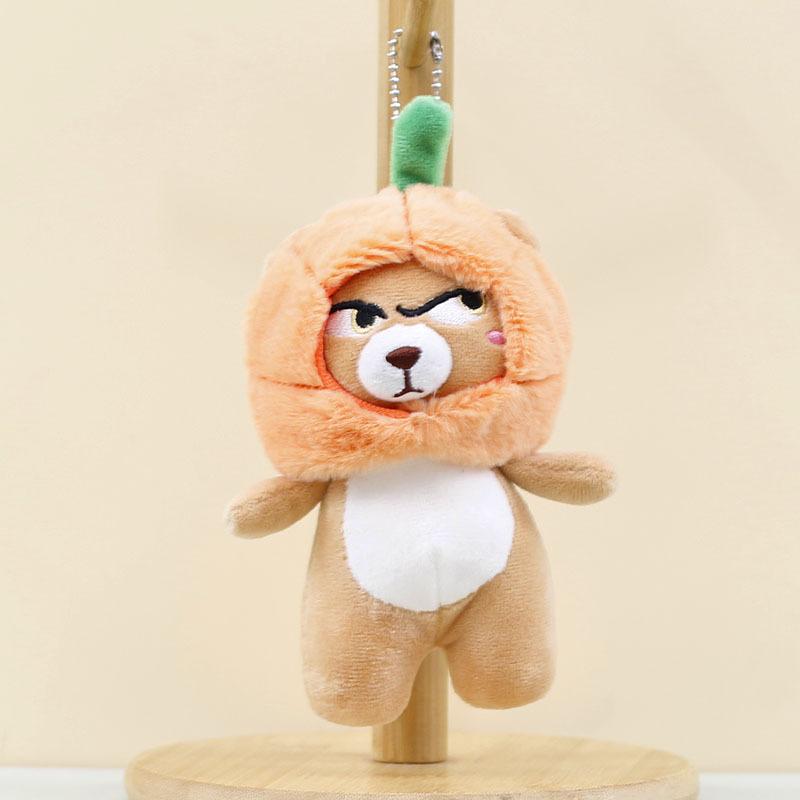 

Бежевый Очаровательный Брелок Медведь-Тыква Плюшевая Игрушка с Коротким Мехом для Сумок Light Brown Bear