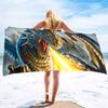 Bath Towel with Dragon Printed,Oversized Beach Towel Absorbent Soft Microfiber Pool Swimming Towels for Adults Teens Large Size