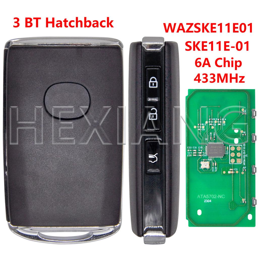 DR 6A/ID49 Chip 433MHz Proximity Car Remote Key WAZSKE11E01 WAZSKE13E03 For Mazda Axela CX30 CX-30 CX-5 CX-8 CX-9 2016-2021