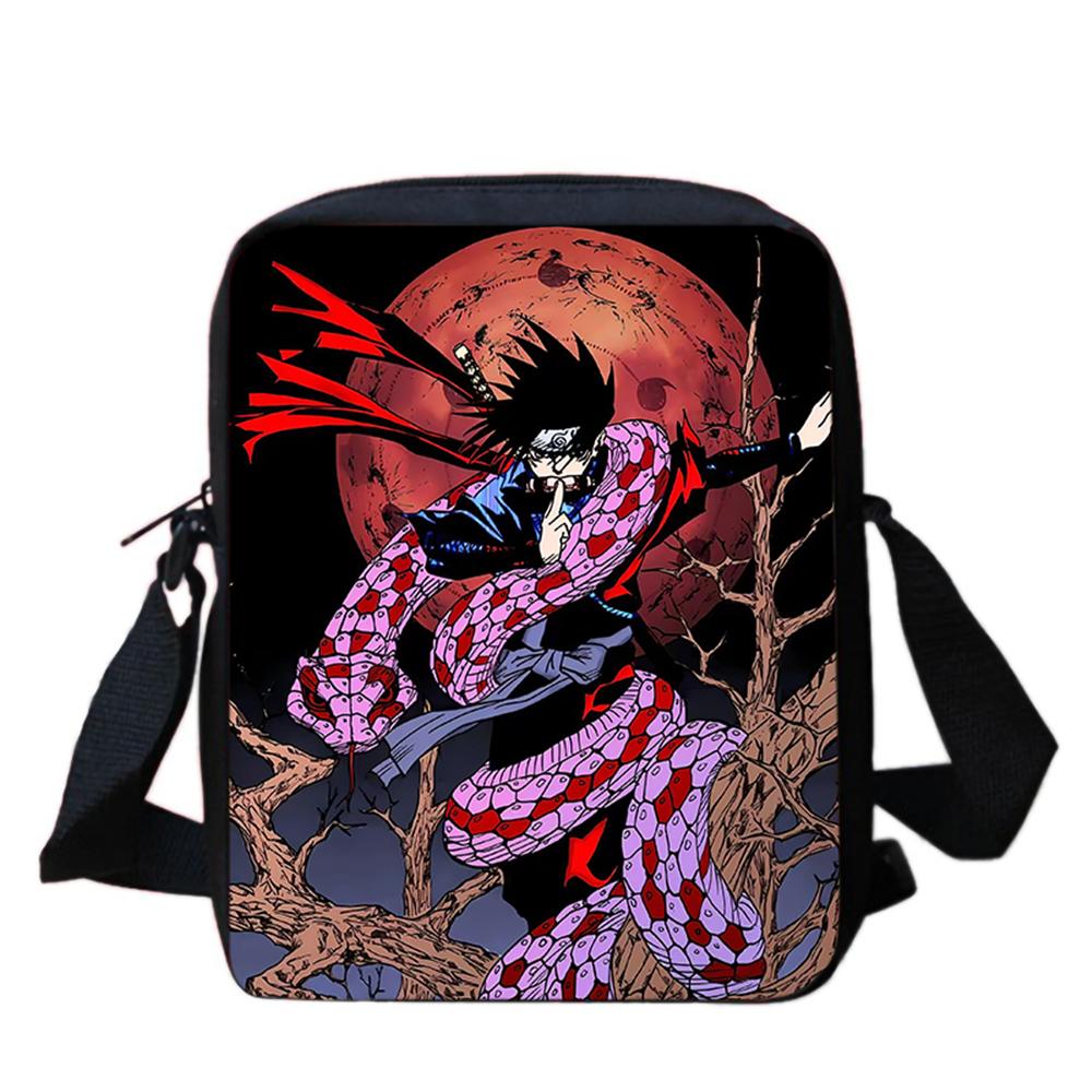 NARUTO Anime Kids Crossbody Bag,Adjustable Straps,Secure Zipper,Lightweight&Durable,for School & Daily Use,for 5-11 Boys & Girls