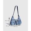 IELGY Ladies One-Shoulder Underarm Bag Retro Motorcycle Cross-Body Crescent Bag