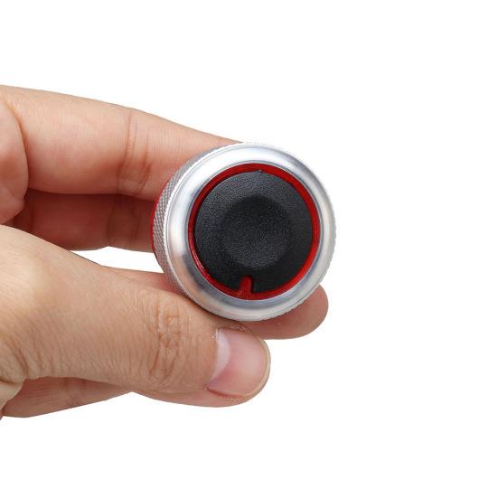 3Pcs Aluminum Alloy Switch Knob A/C Heater Set Buttons for Peugeot 206 207 C2
