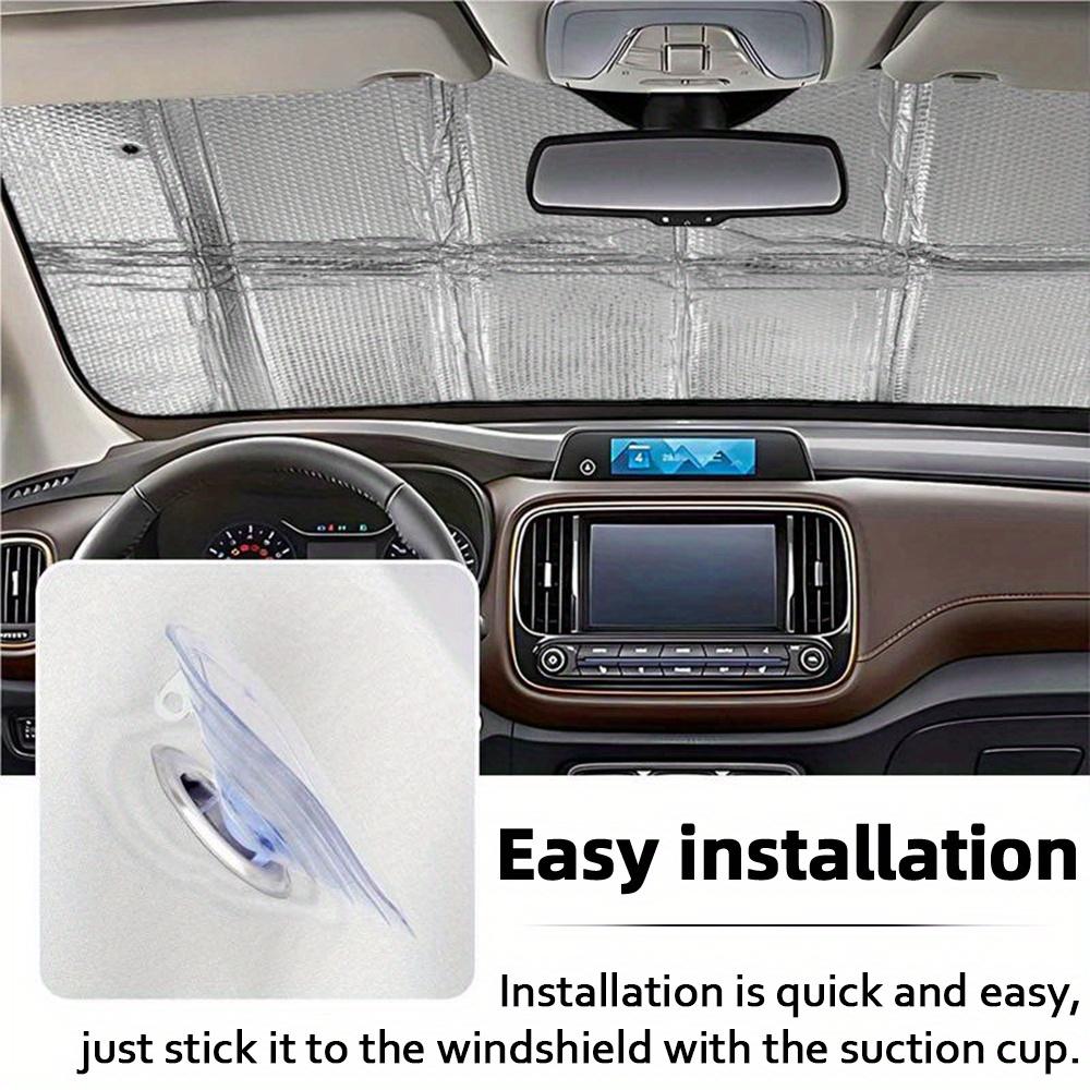 1Pcs German Shepherd Pattern Windshield Sunshade UV Rays Heat Blocker Keeps Vehicle Cool Unique Design Fit Sedans SUVs Trucks
