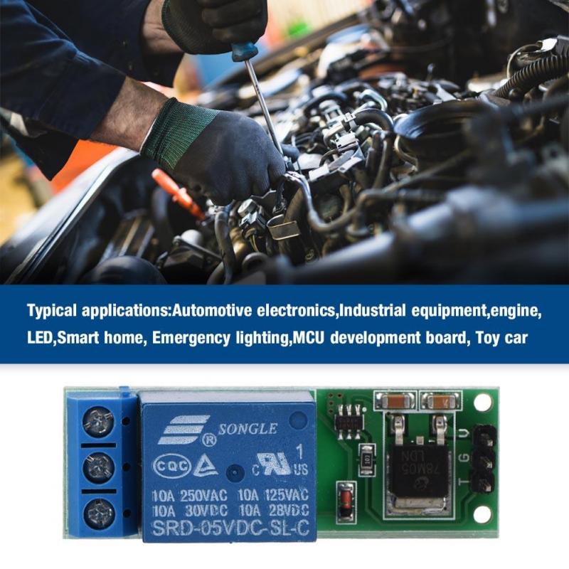Low Pulse Trigger Board Mini Flip-Flop Latch Relay Module Bistable Self-locking Switch 6-24V for Household Appliance