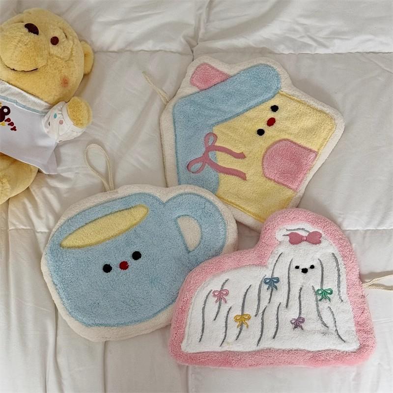 Cartoon Hand Towel Cute Kitchen Towels Bathroom Hand Towel Kitchen Cleanning Cloth Handkerchief Bath Serviettes Hand Cloths