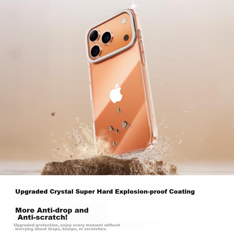 Case D1Ice Clear Upgrade VersionLong-lasting without Yellowing17 Pro Max Phone Case iPhone 17 Pro Max Ultra-thin Transparent Bracket Anti-drop