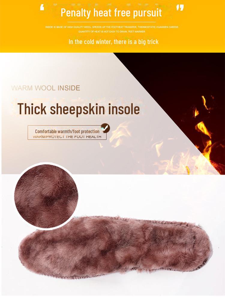 Northeast Men's Genuine Leather High-Top Snow Boots with Plush Lining, Non-Slip Sole, and Warm Fur.