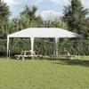 Party Tent White 600 X 400 X 266 Cm Polyethylene and Steel