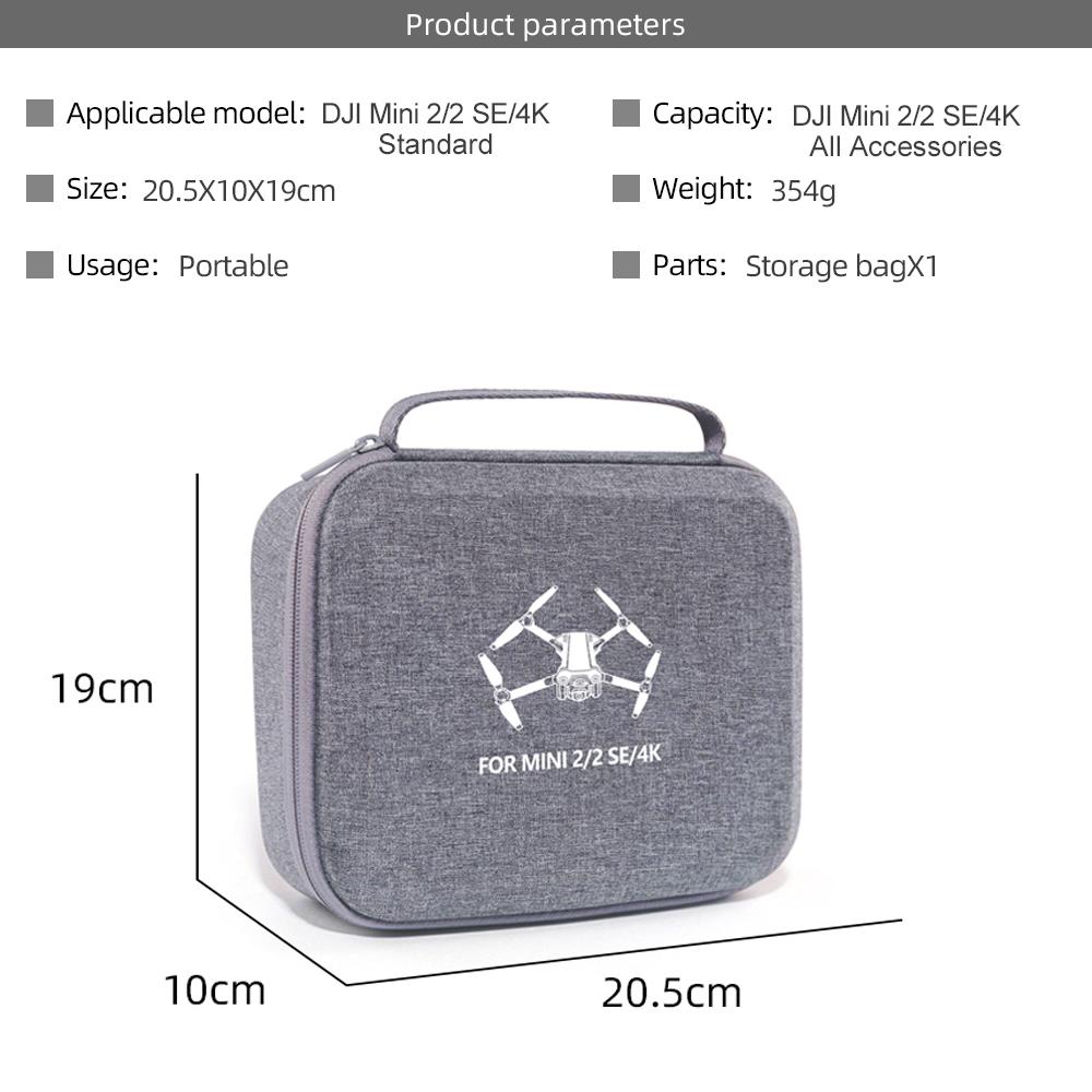 Portable Storage Box For DJI Mini 2/2 SE/4K Carrying Case Protective Hanbag Drone Bag Accessories