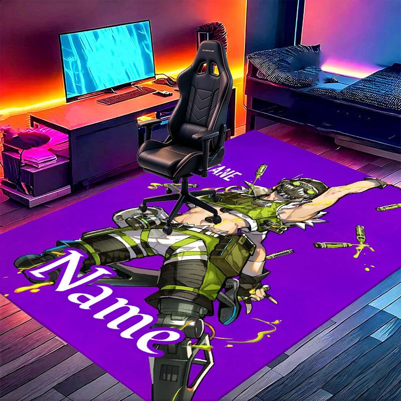 Custom Name Personalized Apex Legends Print Carpet, Versatile Home Decor Rug, for Playroom, Apartment, Balcony, Entryway, Hallway Gift