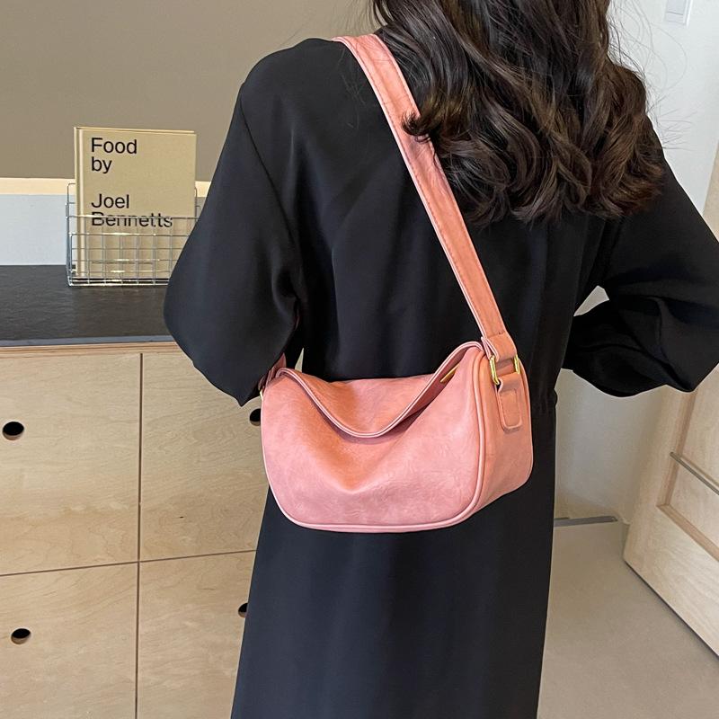 Textured casual bag large capacity fashionable versatile single shoulder messenger bag dumpling bag