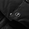 Couple Retro Stand-Up Collar Letter And Small Label Embroidered Zipper Down Warm Jacket