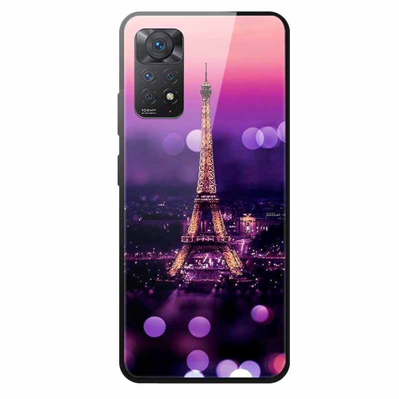 Tempered Glass Case For Xiaomi Redmi Note 12 Pro 4G Case Hard Glass Back Cover For Redmi Note 12 Pro 4G Phone Case Soft Bumper