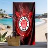 FC St. Πετσέτα Παραλίας με Σχέδιο Ποδοσφαίρου Pauli, Μεγάλη Μαλακή Πετσέτα Γρήγορου Στεγνώματος για Παραλία Κάμπινγκ Κολύμπι