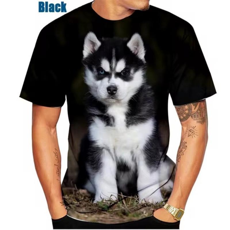 3D tisk tričko s krátkým rukávem pro muže, sportovní oblečení, letní kulatý výstřih, trička s dlouhým rukávem, pánská jednoduchá trička ve velkých velikostech