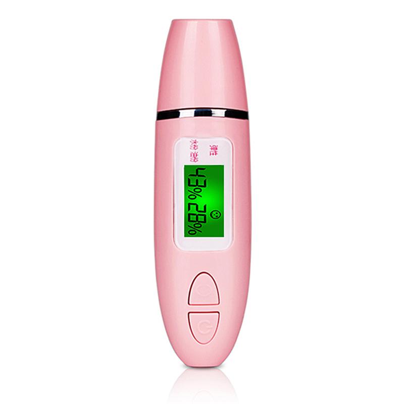 Digitální detektor kůže s LCD displejem Přenosný analyzátor pleti Tester vlhkosti a mastnoty Analýza Vlhčicí přístroj