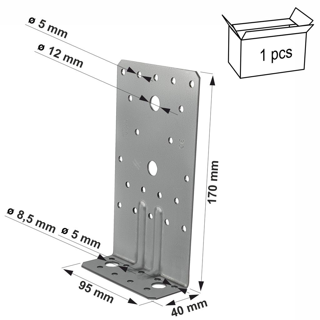 ABR170 angle connector 170x40x95x2mm (1)