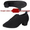 Women's Professional Latin Dance Shoes with Mid-High Heel and Soft Sole for Ballroom, Teacher Training, and Square Dancing.