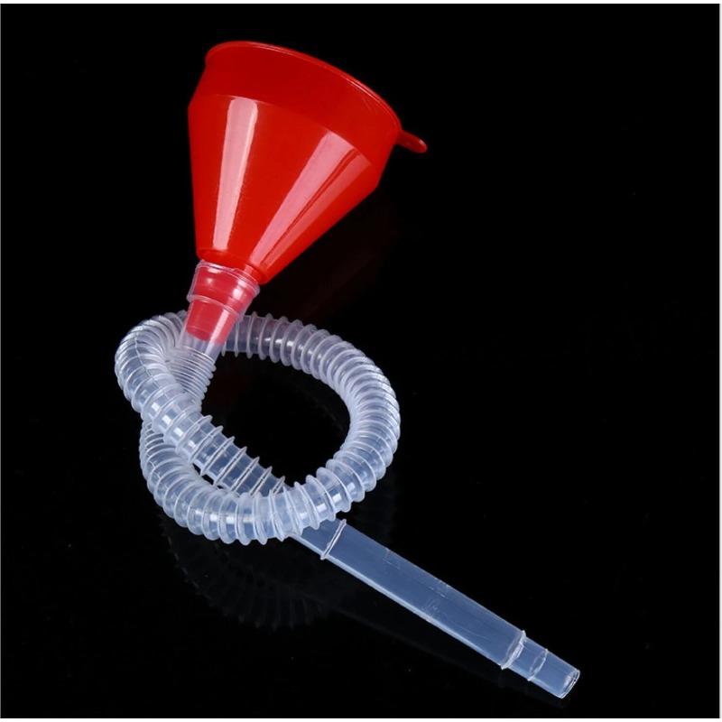 Car Long Pipe Refueling Funnel Telescopic Auto Detachable Hose Extension Filling Tools Car Motorcycle Engine Gasoline Oil Funnel