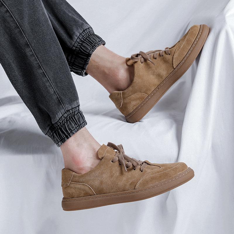 Fashion Handmade Brand Men Casual Shoes Genuine Leather Men Flats Oxford Shoes Luxury Quality Outdoor Shoes Men Sneakers