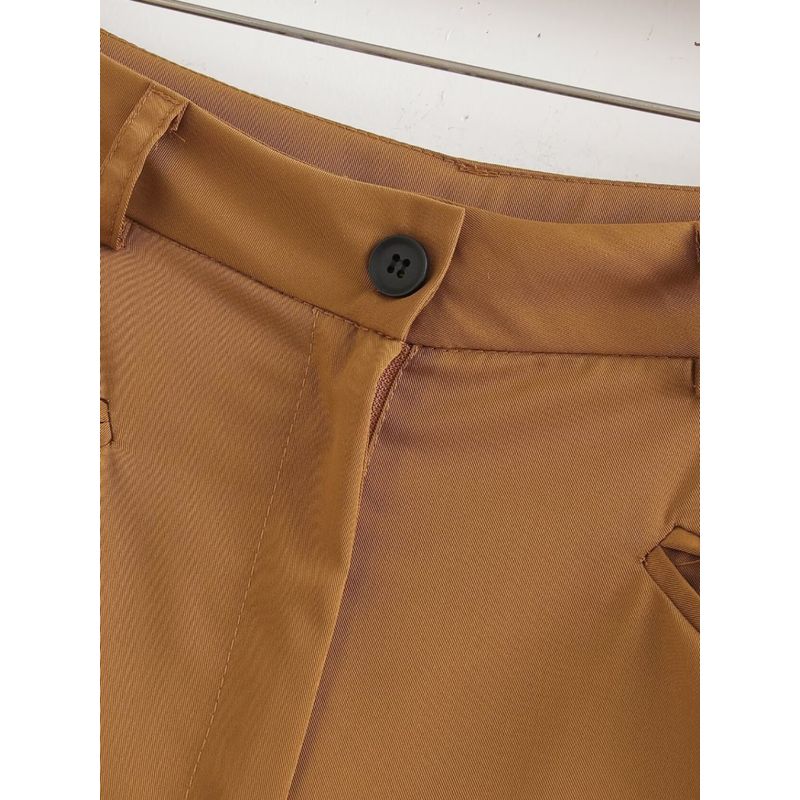 Kaslead New Arrival Women's Clothing Fashion Style Fashion Casual Minimalist Versatile Pocket Decoration Half-Length Shorts
