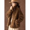 Reversible 100% Lamb Wool Women's Fur Coat