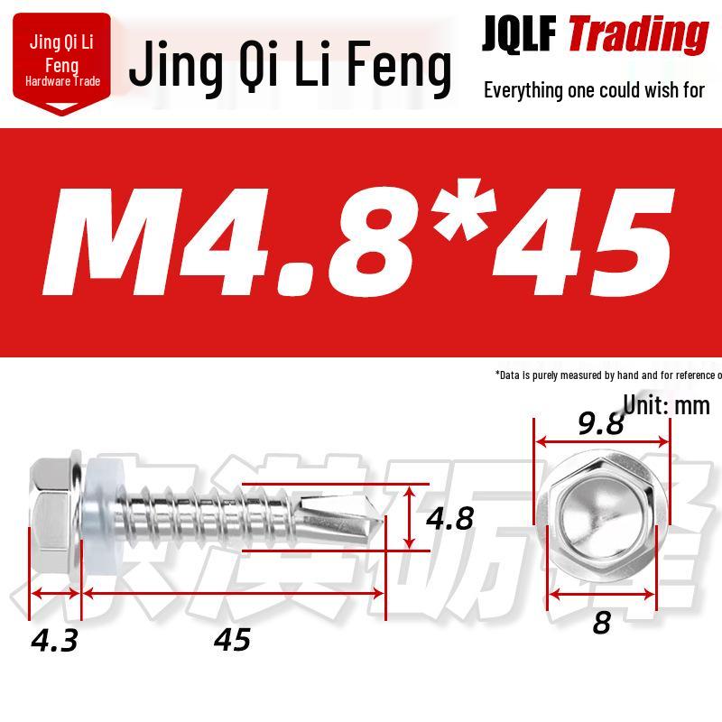 Stainless Steel 410 Hex Self-Drilling Screws for Color Steel Tiles