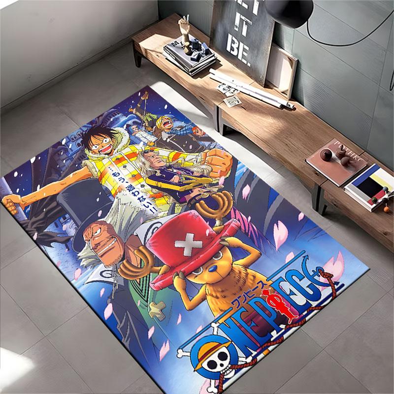 One Piece Anime Character Carpet suitable as a non-slip mat for the living room or bedroom sofa