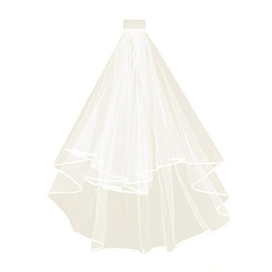 Bridal Veil Comb with Adjustable Curvature Multi-Layer Design Curved Hair Comb Weddings Parties Photography Veil