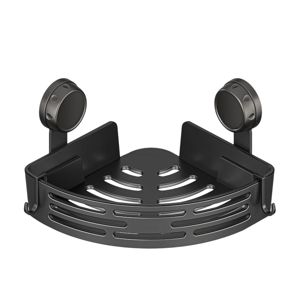 Suction Cup Corner Shelves No Drilling Bathroom Storage Rack, Shower Shelf Suction Cup Shower Caddy Corners Organizer Storage Rack Adhesi