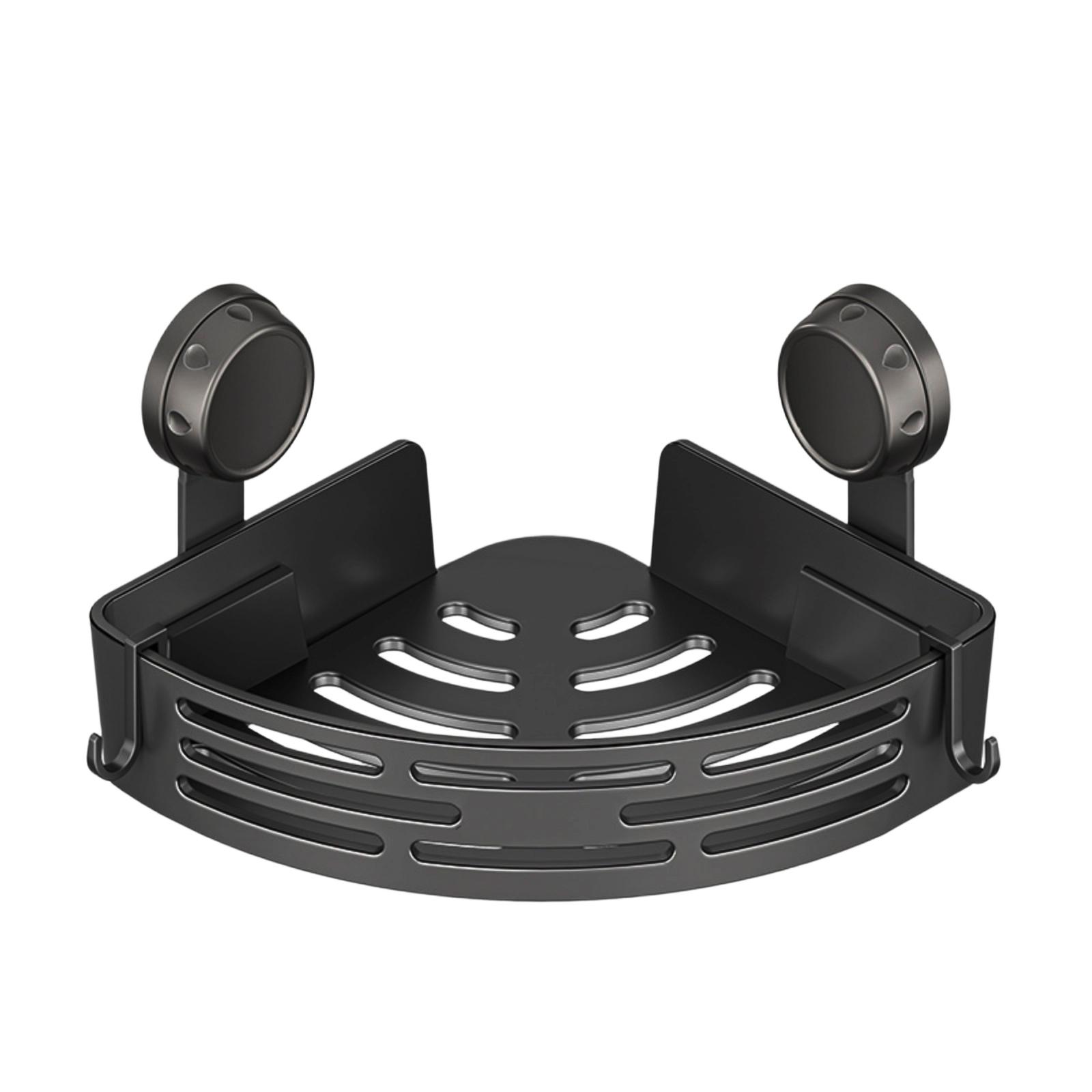 Suction Cup Corner Shelves No Drilling Bathroom Storage Rack,  Shower Shelf Suction Cup Shower Caddy Corners Organizer Storage Rack Adhesi