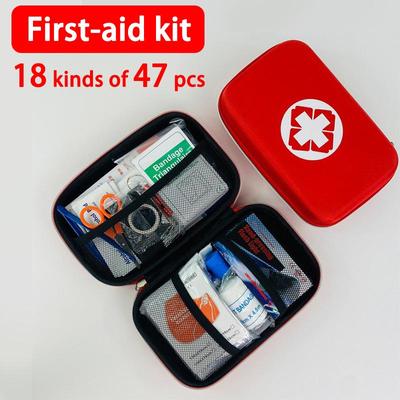 18 Artikel, tragbare Reise-Erste-Hilfe-Sets für Zuhause, Outdoor-Sport, Notfallset, medizinische Notfall-EVA-Tasche, Notfalldecke