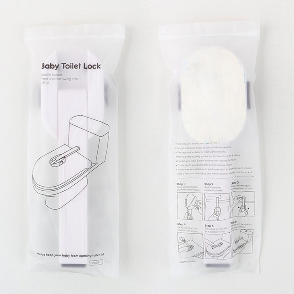 Toilet Lock Baby Child Proof Toilet Seat Safe Lock Bathroom Easy Installation Toilet Lid Locker