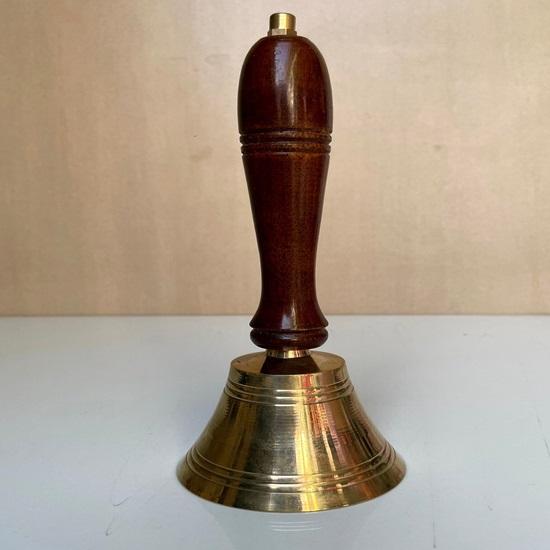 Σετ 2 Επιχαλκόχαλκος Καμπανάκι με Δυνατότητα Χάραξης, Συμπαγές Σχολικό Καμπανάκι από Ορείχαλκο, Χειροκίνητο Καμπανάκι από Ορείχαλκο, Μεγάλο Δώρο για Γιο, Χριστουγεννιάτικο Καμπανάκι