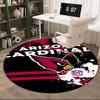 Arizona Cardinals Flag Round Rug for Livingroom,Bedroom, Palyroom, Chair Rug, Area Rug, Circle Carpet, Large Size Fan Christmas Gift