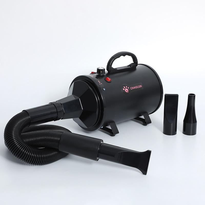 Pet Dog Hair Dryer Professional for Dogs Cat Grooming Warm Wind Adjustable Blow-Dryer with 3 Nozzles and Extendable Hose