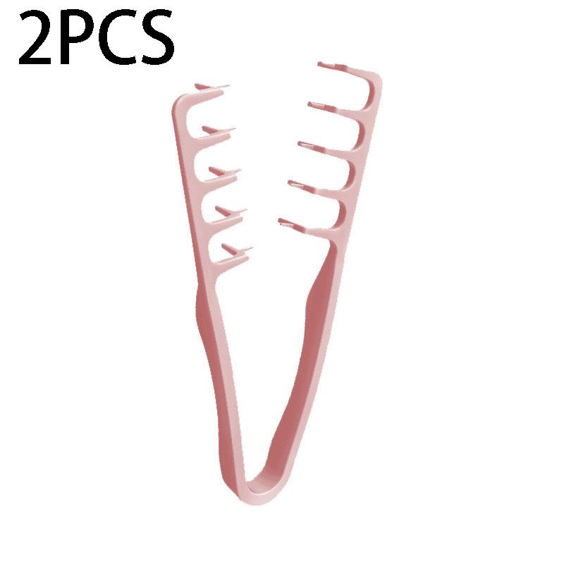

New Unisex Root Volumizing Comb | Foldable Plastic Styling Comb with Textured Teeth. Suitable for normal hair & bangs розовый