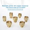 Brass 3/8" 1/4" M14 M18 M22 Thread Connector Male Female Adapter for High Pressure Washer Torch Transitional Joints Pipe Fitting