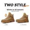 warm plush safety shoes for winter high plastic toe work boots cold-resistant smash-proof puncture-proof man non slip work shoes