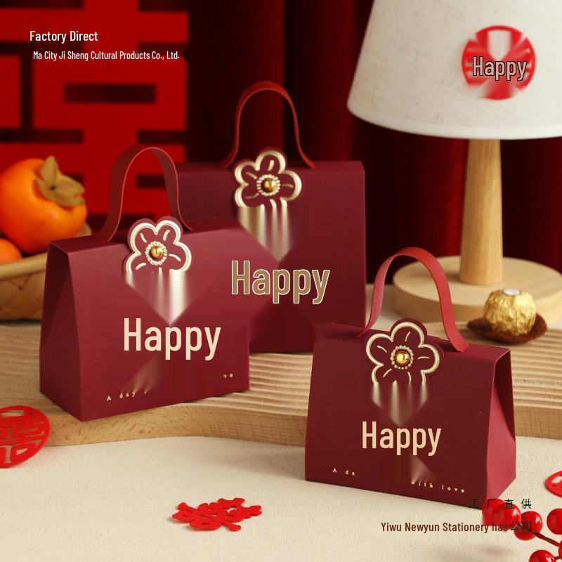 Elegant Large Wedding Candy Boxes 2025 - High-End Gift Bags