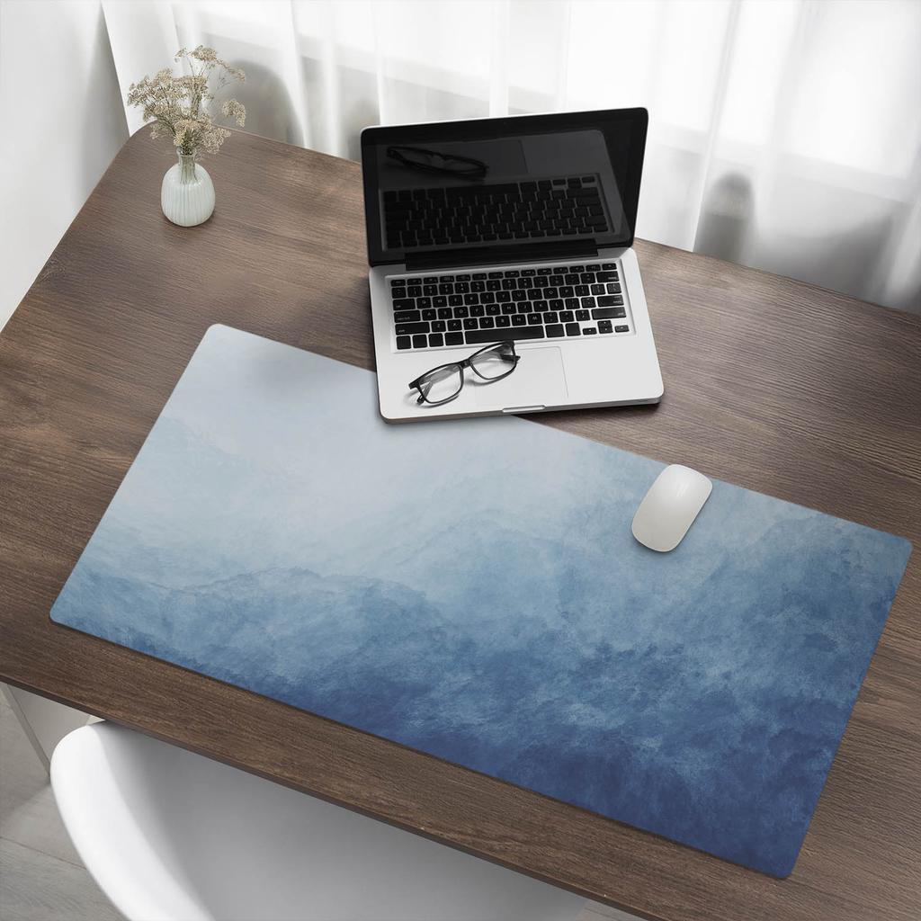 Modern Protective Keyboard Mat Aquatic Abstraction 100x50 cm